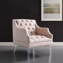 Proverbial Tufted Button Accent Performance Velvet Armchair