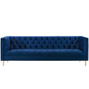 Delight Tufted Button Performance Velvet Sofa