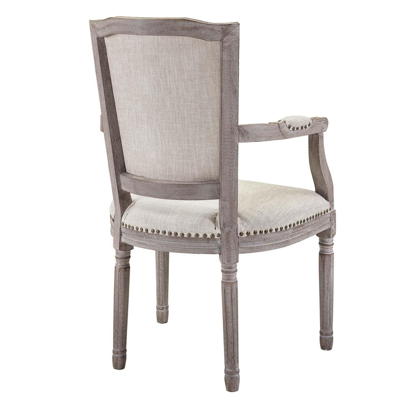 Penchant Dining Armchair Upholstered Fabric Set of 2