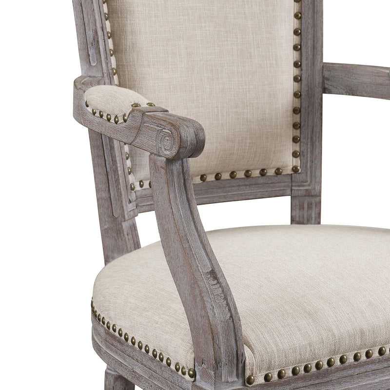 Penchant Dining Armchair Upholstered Fabric Set of 4