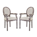 Emanate Dining Armchair Upholstered Fabric Set of 2