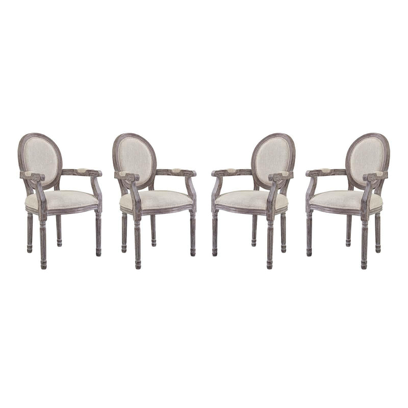 Emanate Dining Armchair Upholstered Fabric Set of 4 image