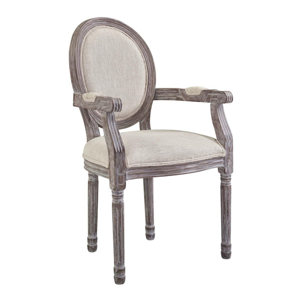 Emanate Vintage French Upholstered Fabric Dining Armchair image