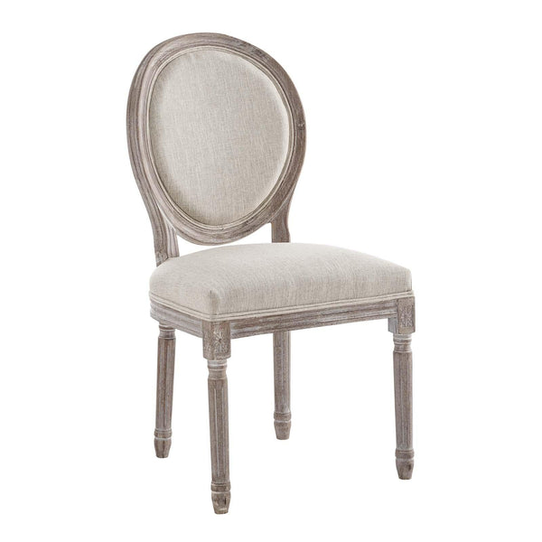 Emanate Vintage French Upholstered Fabric Dining Side Chair image