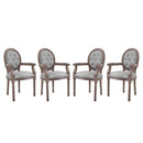 Arise Dining Armchair Upholstered Fabric Set of 4