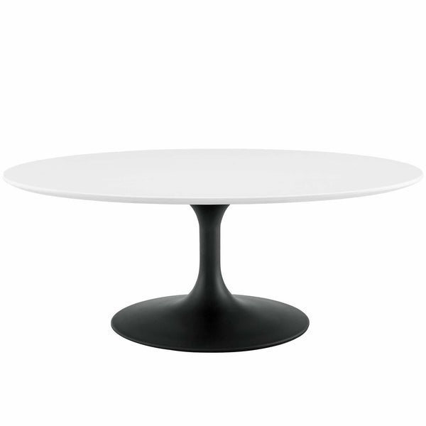Lippa 42" Oval-Shaped Wood Coffee Table image