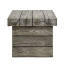 Manteo Rustic Coastal Outdoor Patio Side Table