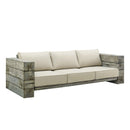 Manteo Rustic Coastal Outdoor Patio Sunbrella�  Sofa