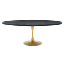 Drive 78" Oval Wood Top Dining Table