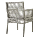 Aura Dining Armchair Outdoor Patio Wicker Rattan Set of 4