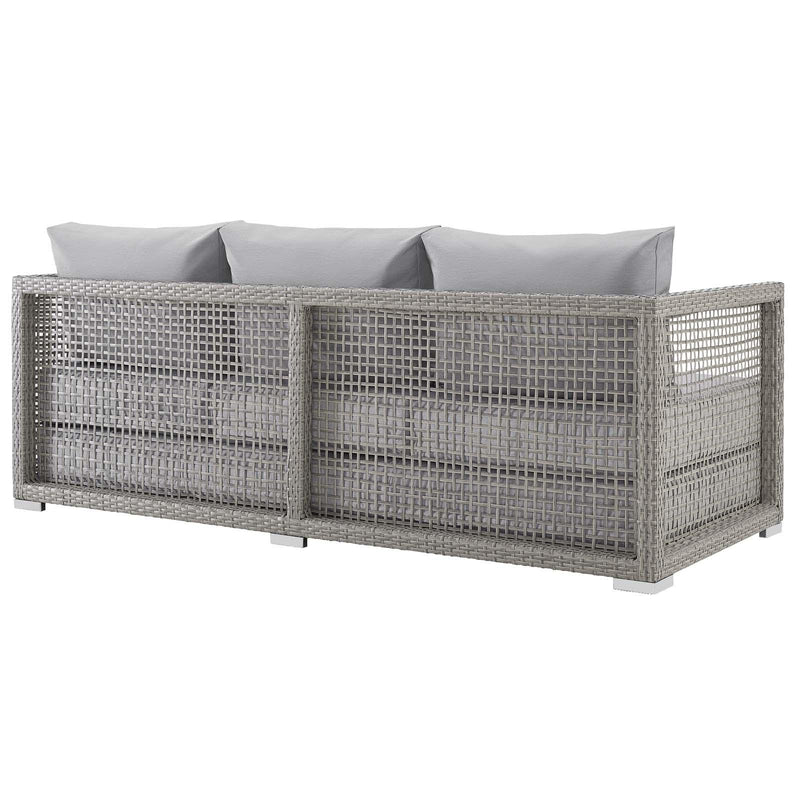 Aura 3 Piece Outdoor Patio Wicker Rattan Set