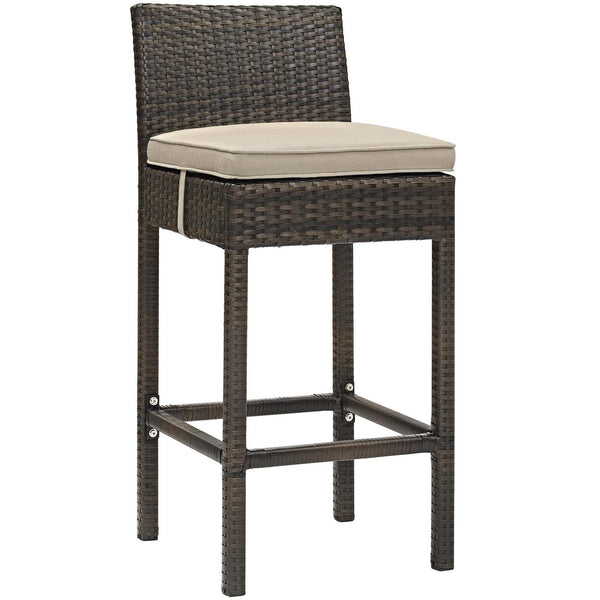 Conduit Outdoor Patio Wicker Rattan Bar Stool image