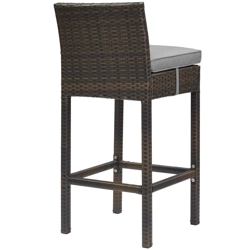 Conduit Outdoor Patio Wicker Rattan Bar Stool