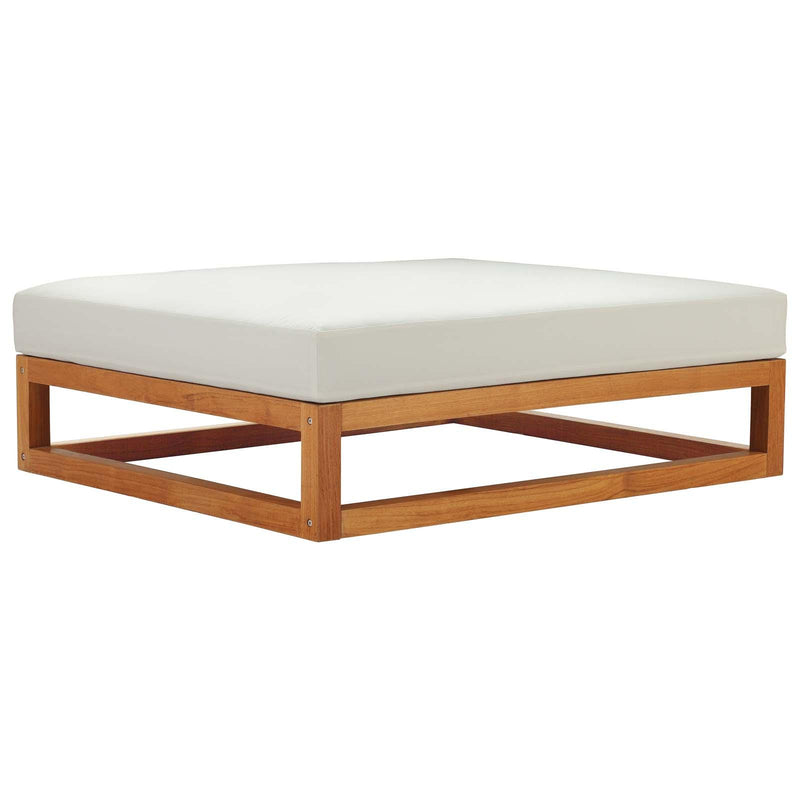 Newbury Outdoor Patio Premium Grade A Teak Wood Ottoman image