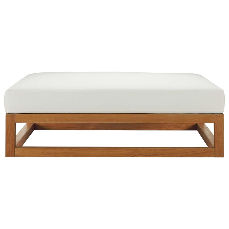 Newbury Outdoor Patio Premium Grade A Teak Wood Ottoman