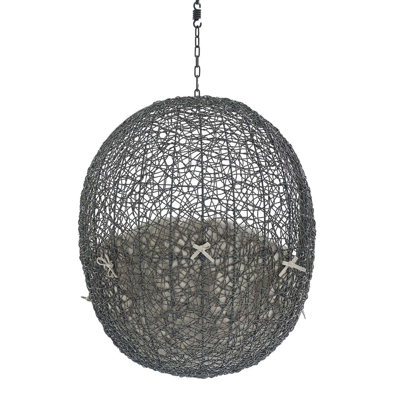 Hide Sunbrella� Fabric Swing Outdoor Patio Lounge Chair Without Stand