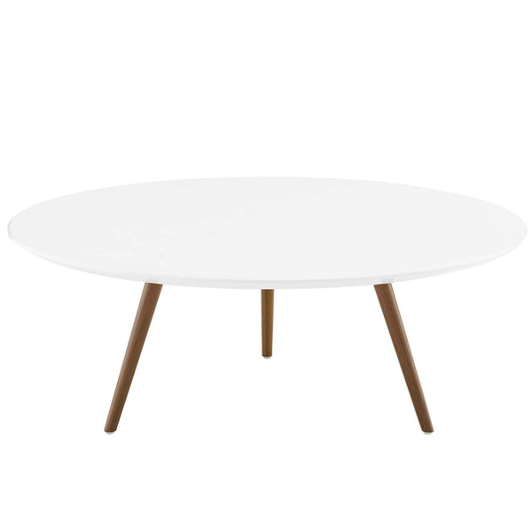 Lippa 40" Round Wood Top Coffee Table with Tripod Base image