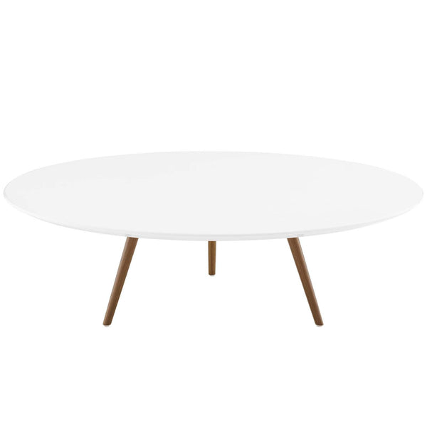 Lippa 47" Round Wood Top Coffee Table with Tripod Base image