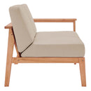 Sedona Outdoor Patio Eucalyptus Wood Left-Facing Loveseat