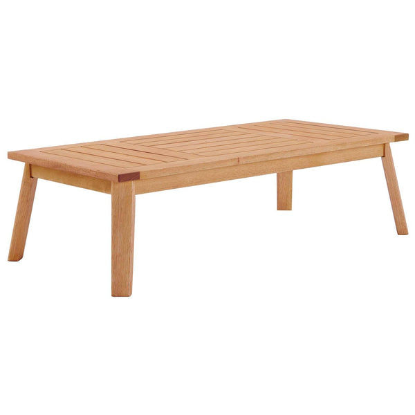 Sedona Outdoor Patio Eucalyptus Wood Coffee Table image