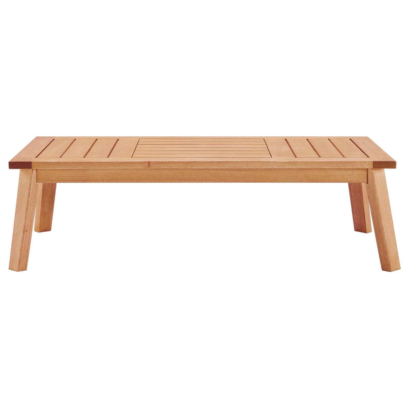 Sedona Outdoor Patio Eucalyptus Wood Coffee Table