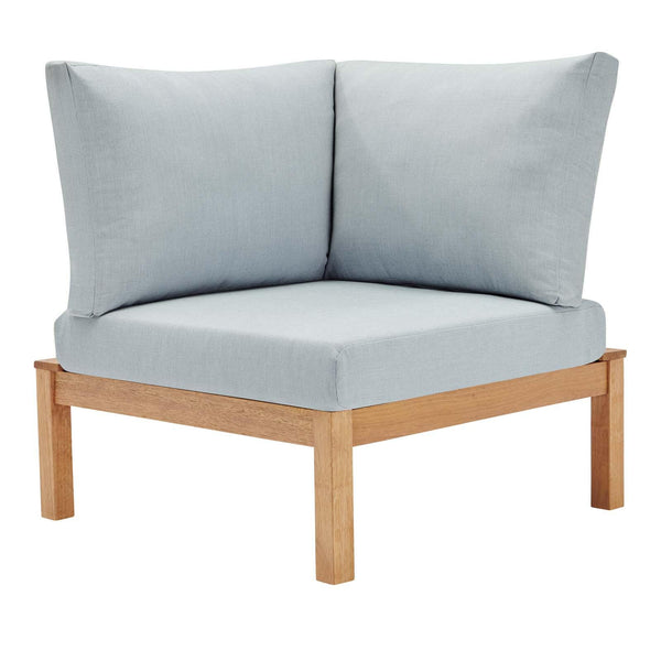 Freeport Karri Wood Sectional Sofa Outdoor Patio Corner Chair image