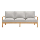 Orlean Outdoor Patio Eucalyptus Wood Sofa
