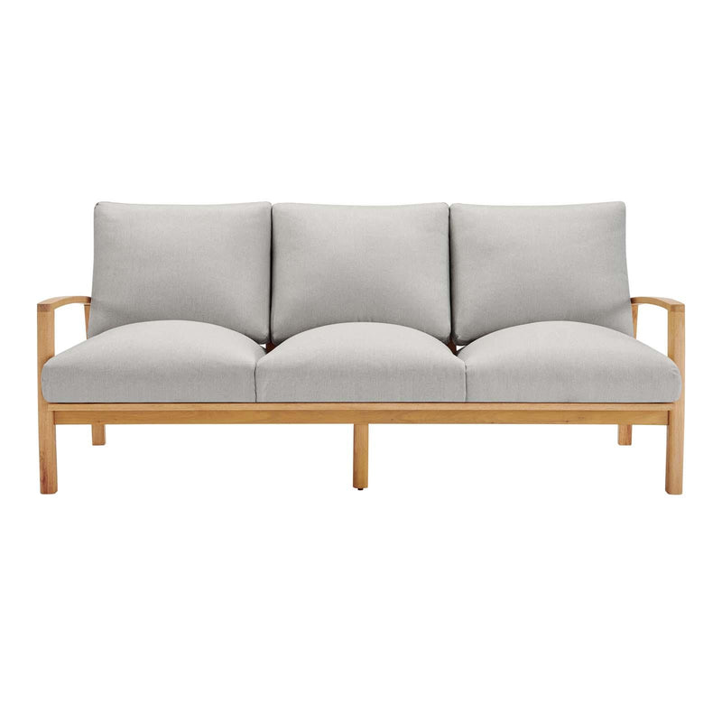 Orlean Outdoor Patio Eucalyptus Wood Sofa