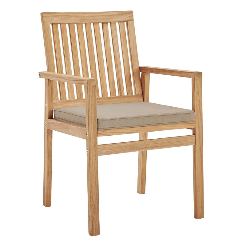 Farmstay Outdoor Patio Teak Wood Dining Armchair image