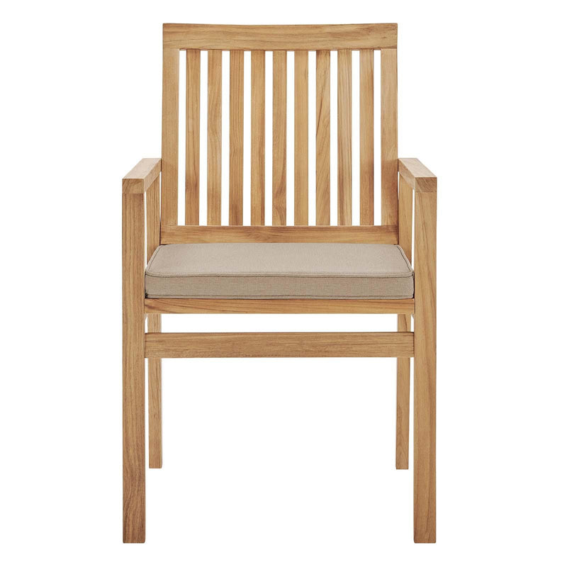 Farmstay Outdoor Patio Teak Wood Dining Armchair