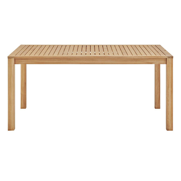 Farmstay 63" Rectangle Outdoor Patio Teak Wood Dining Table