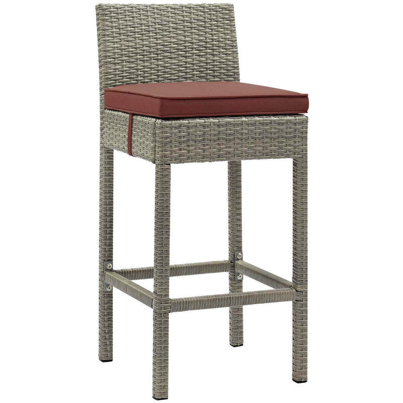 Conduit Outdoor Patio Wicker Rattan Bar Stool