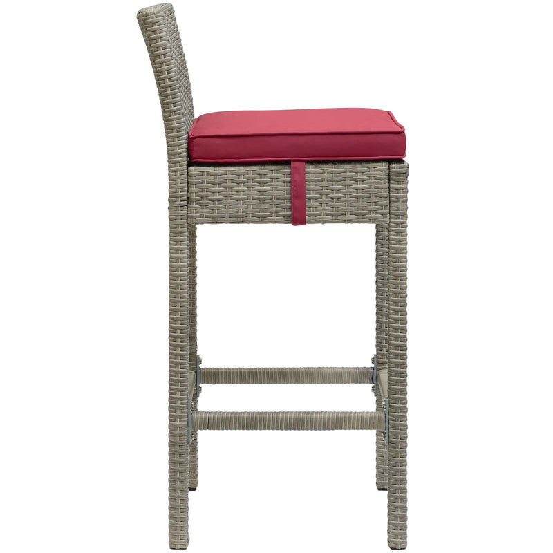 Conduit Outdoor Patio Wicker Rattan Bar Stool