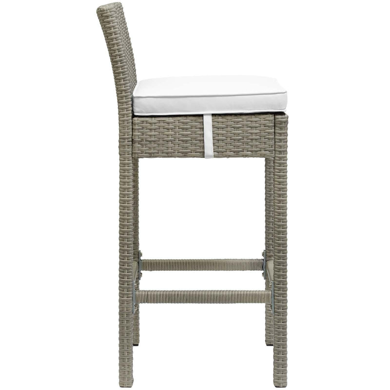 Conduit Outdoor Patio Wicker Rattan Bar Stool