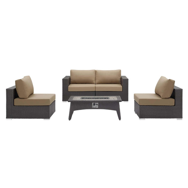 Convene 5 Piece Set Outdoor Patio with Fire Pit image