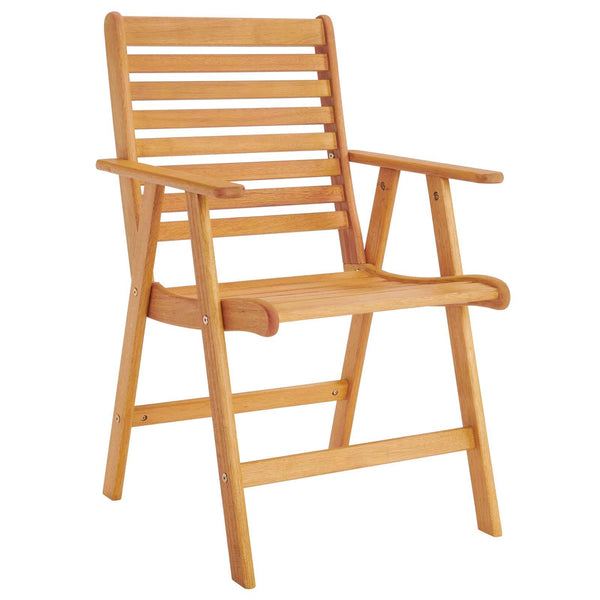 Hatteras Outdoor Patio Eucalyptus Wood Dining Armchair image