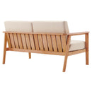 Sedona 4 Piece Outdoor Patio Eucalyptus Wood Sectional