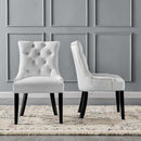 Regent Tufted Performance Velvet Dining Side Chairs - Set of 2