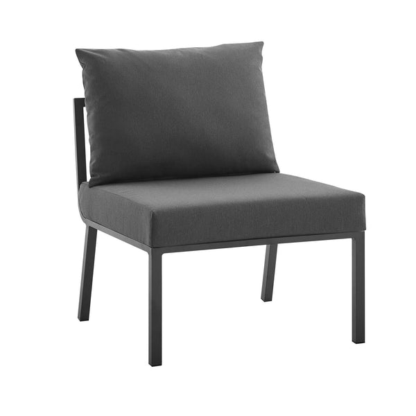 Riverside Outdoor Patio Aluminum Armless Chair image