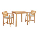 Portsmouth 3 Piece Outdoor Patio Karri Wood Bar Set