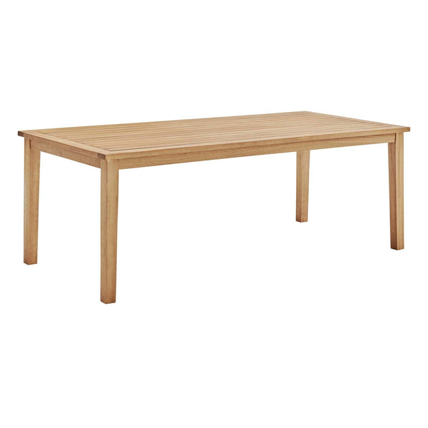 Viewscape 83" Outdoor Patio Ash Wood Dining Table image