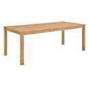 Farmstay 79" Outdoor Patio Teak Wood Dining Table