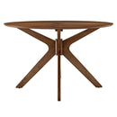 Crossroads 47" Round Wood Dining Table
