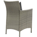 Conduit Outdoor Patio Wicker Rattan Dining Armchair