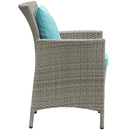 Conduit Outdoor Patio Wicker Rattan Dining Armchair