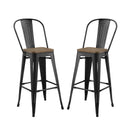 Promenade Bar Stool Metal Set of 2