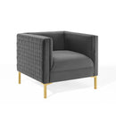 Resonate Performance Velvet Armchair