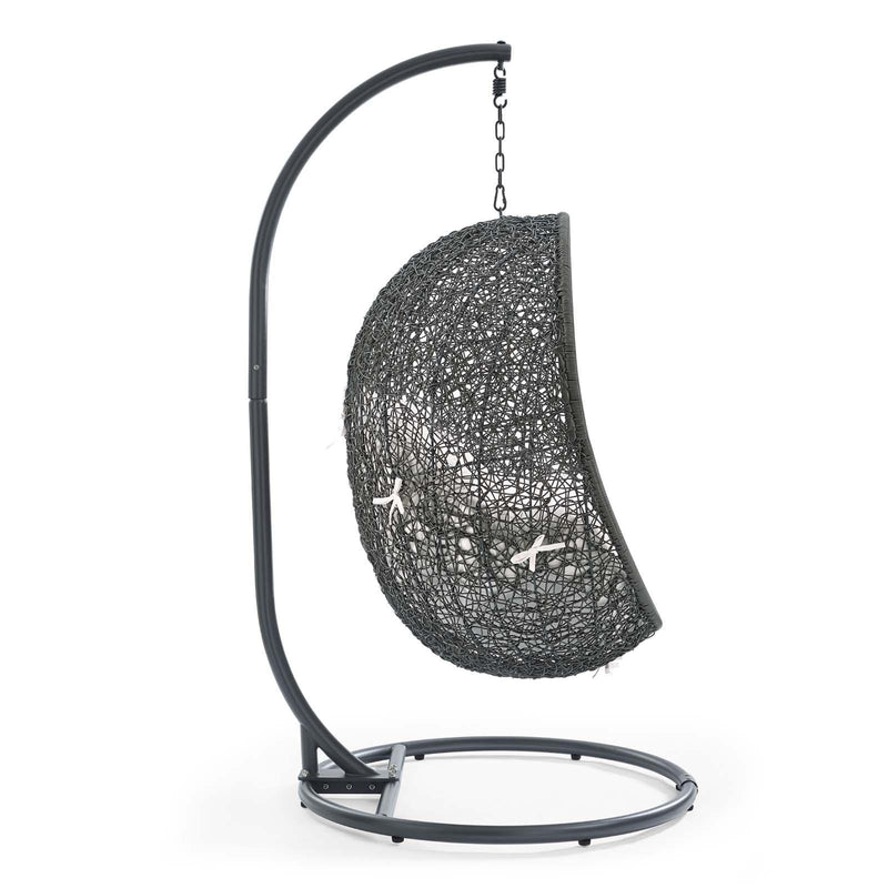 Hide Outdoor Patio Sunbrella� Swing Chair With Stand