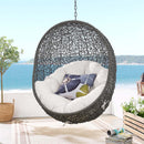 Hide Outdoor Patio Sunbrella� Swing Chair With Stand