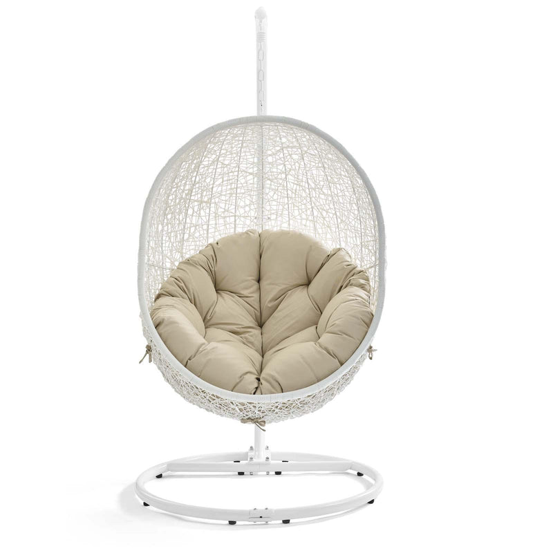 Hide Outdoor Patio Sunbrella� Swing Chair With Stand